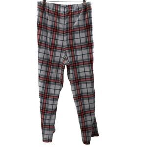WONDERSHOP 3X plus white plaid fleece pajama bottoms winter NWT B94